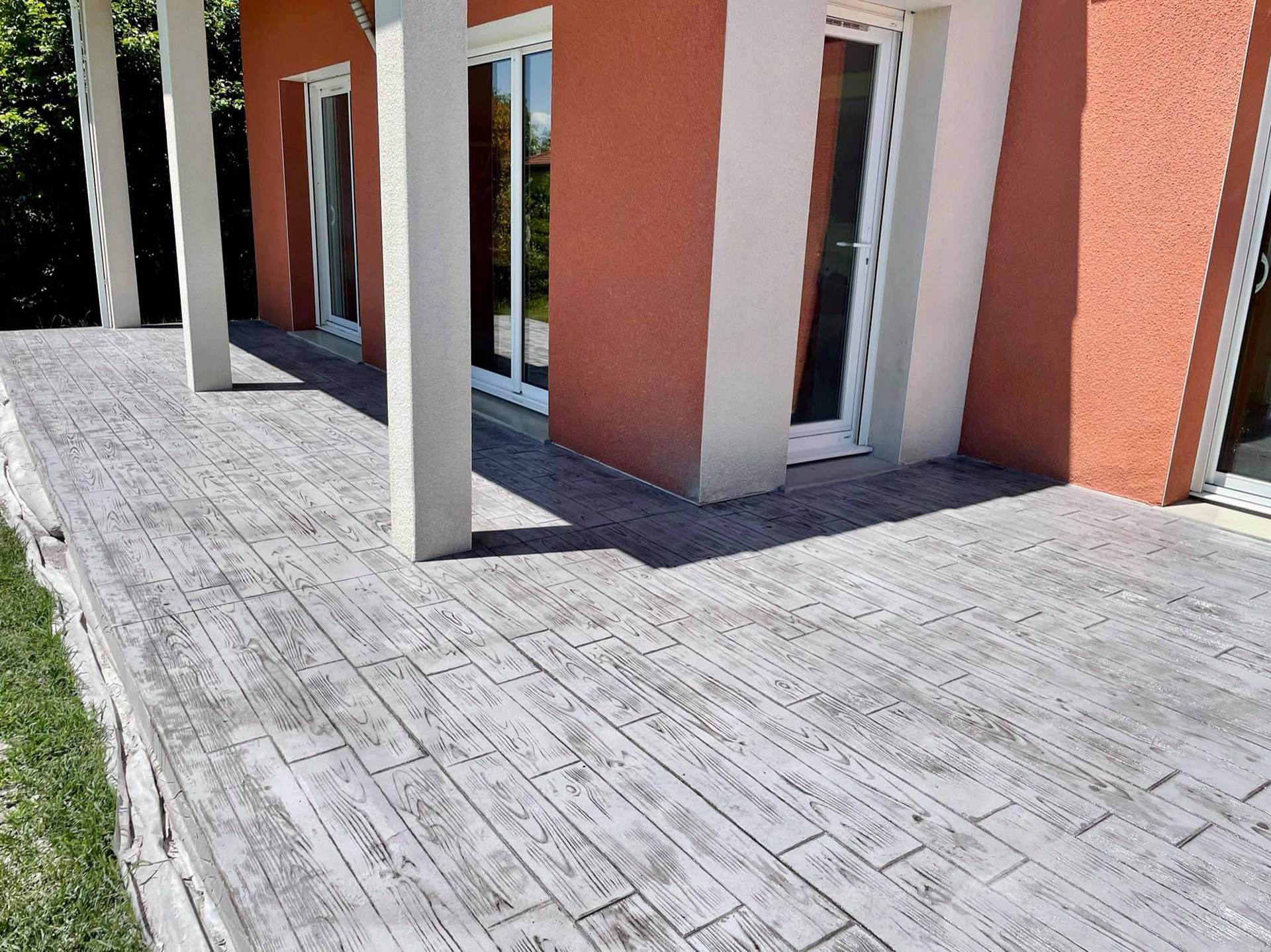 Béton imprimé Bron