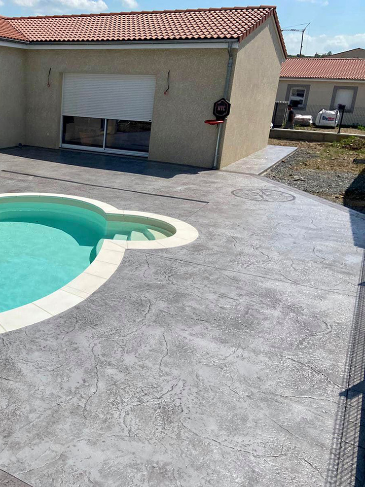 Béton imprimé Bron